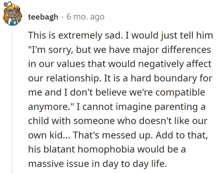 Time for her to graduate to a better relationship...