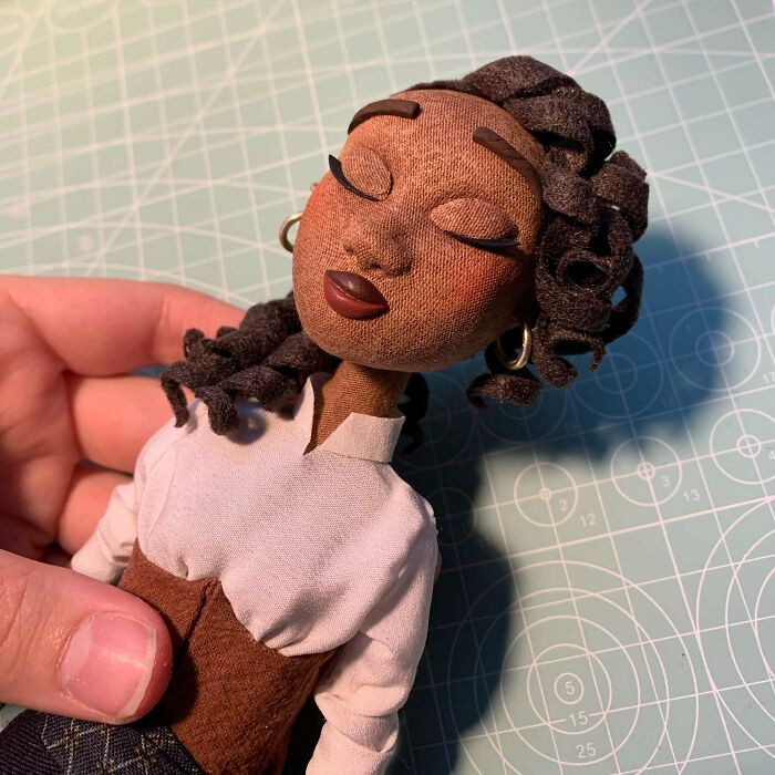 43. A Stop Motion Puppet I Made For Someone! She Was Made From Milliput, Balsa Wood, Wire, Latex, And Fabric.