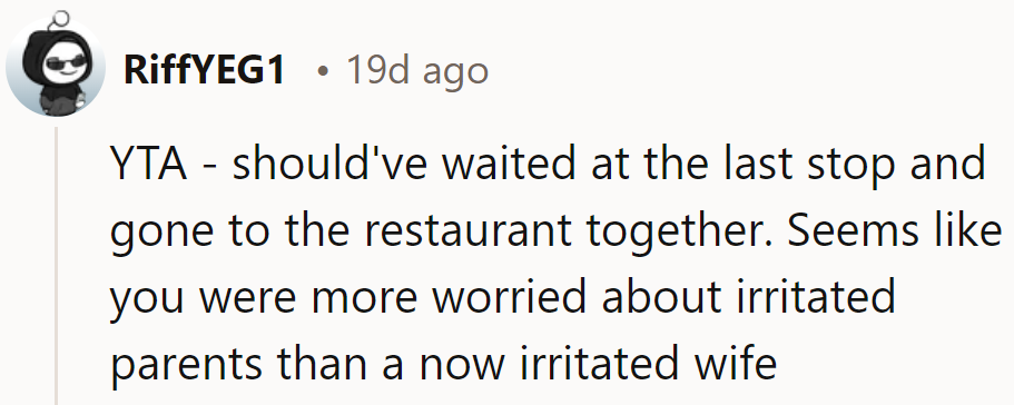 Chose punctuality over unity, now dealing with the fallout. YTA, next time, brunch unity > parental punctuality.