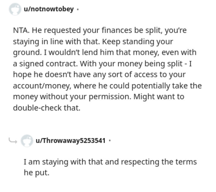 This Redditor Hopes OP's Husband Doesn't Have Any Access to Her Account