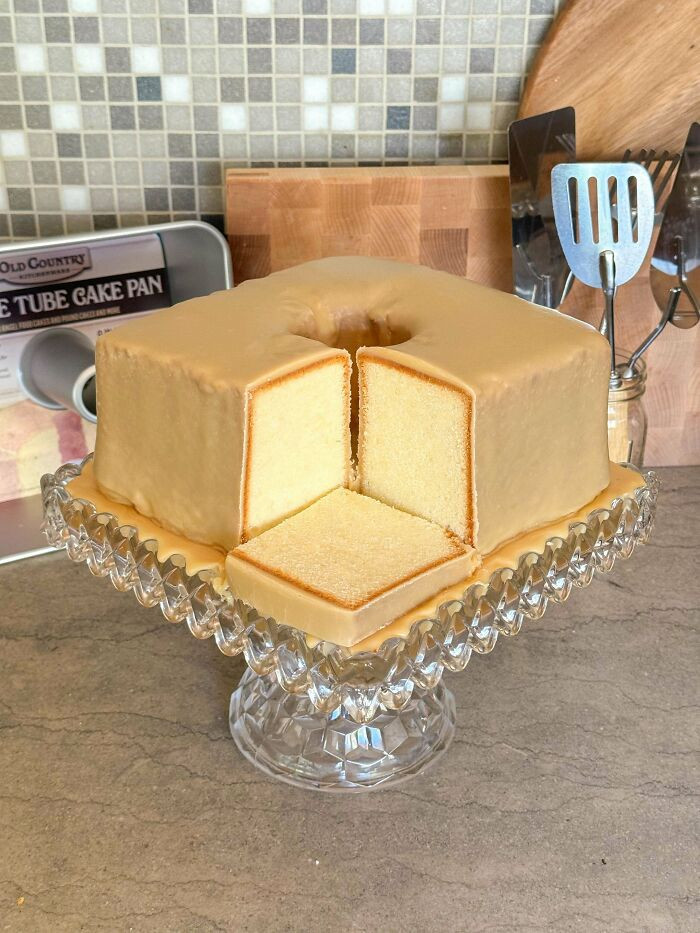 "My Husband And I Made Square Tube Pans, Then I Made This Cake In One!"