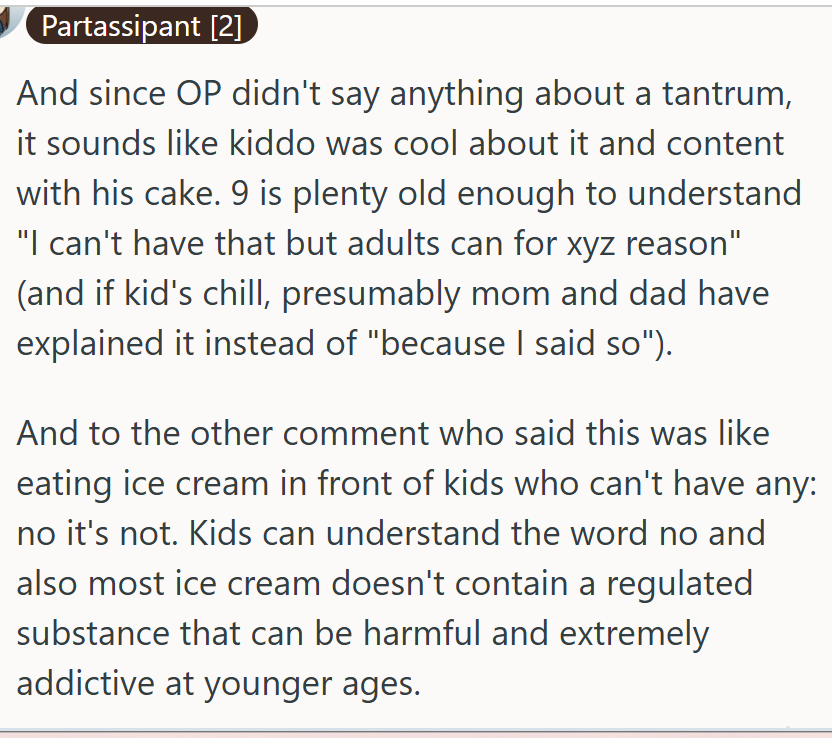 9 is old enough to understand
