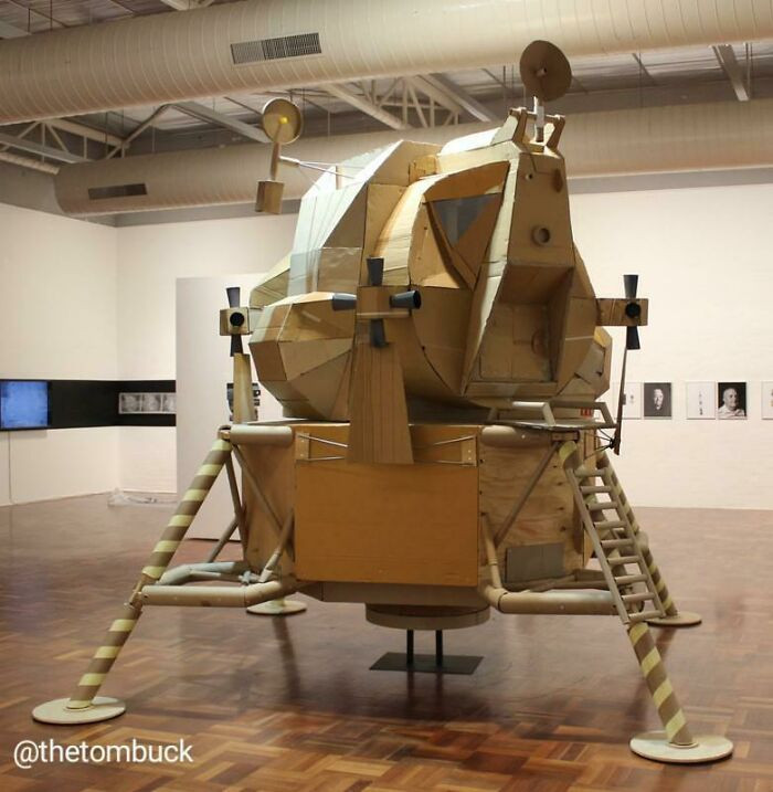 "1:2 Scale Eagle Lunar Module - Cardboard And Ply Constructed By Me"