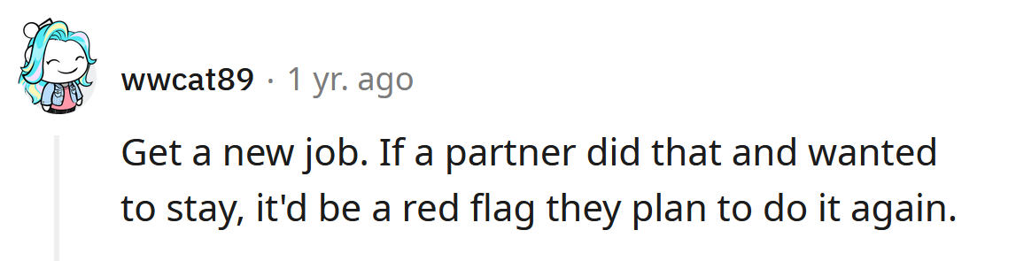 It'll be a red flag if you stay.