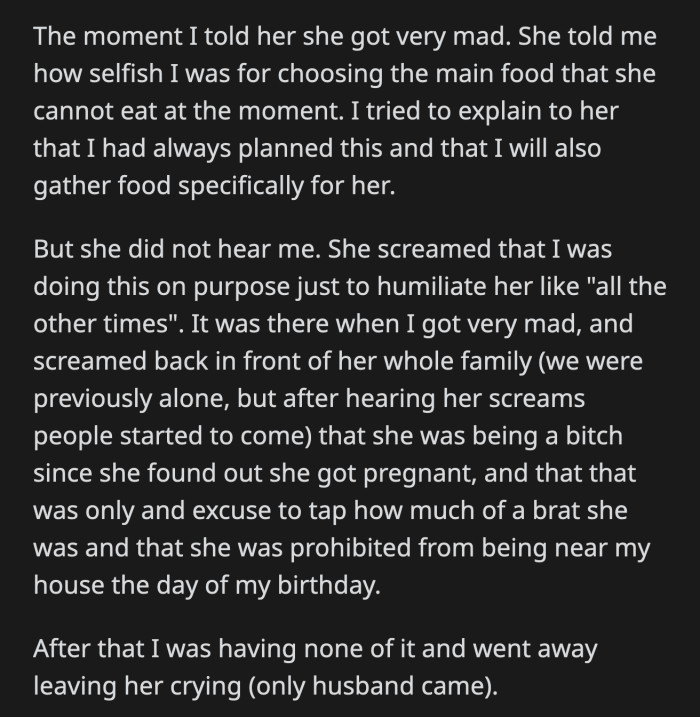 Her SIL was immediately accusatory