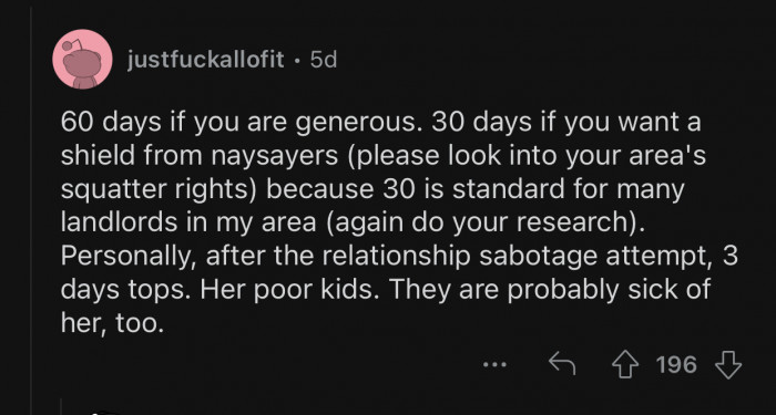 The SIL's kids are the real victims here.