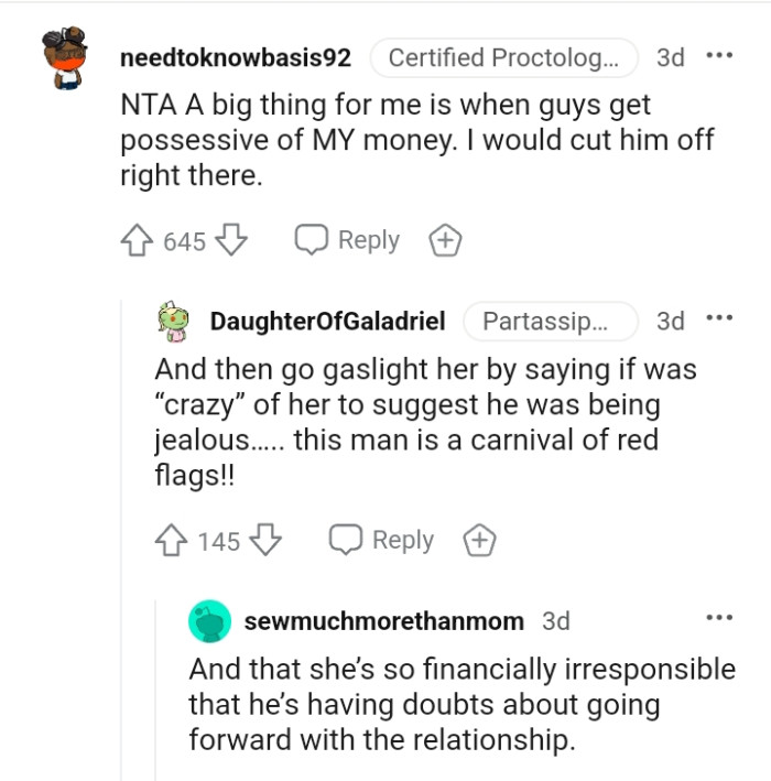 This Redditor would cut him off right there.