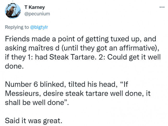 Should it still be called tartare after that?
