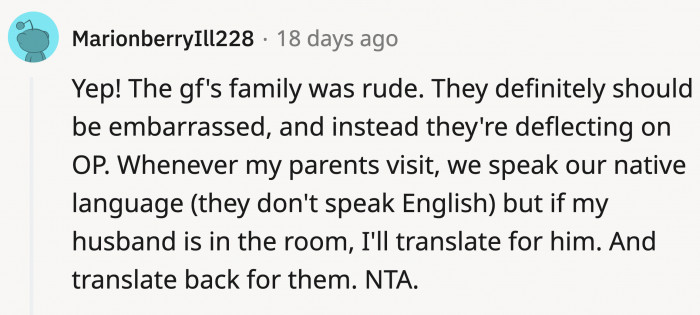 If there's a common language, then it's just good manners to speak in that language or at least translate for the new person.
