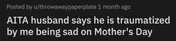 She organized their toddler's clothes while crying