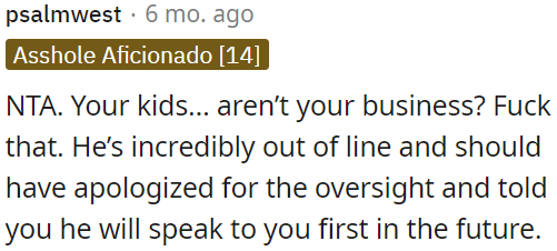 It's not okay for them to make decisions without involving OP.