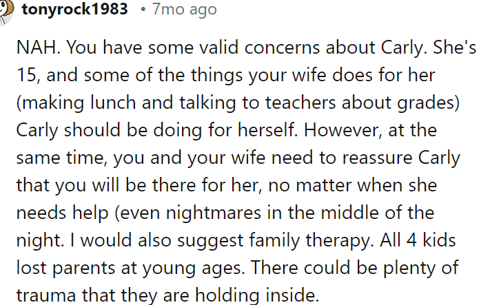 A Redditor said the OP has valid reasons to be concerned