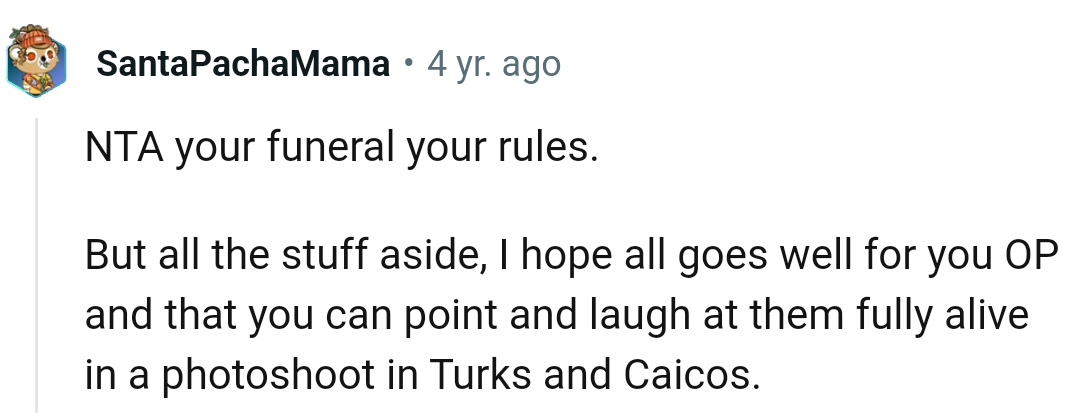 This Redditor wishes the OP well