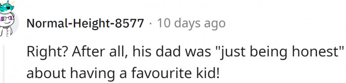 Just being honest...