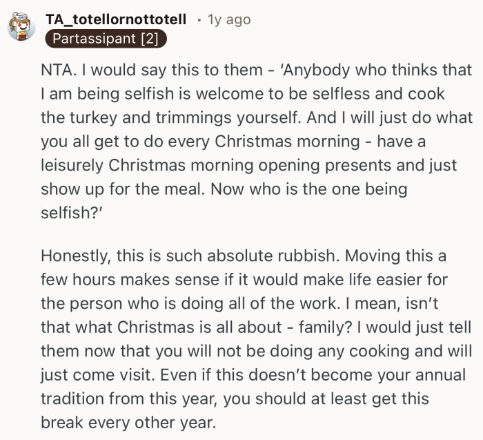 “Moving this a few hours makes sense if it would make life easier for the person who is doing all of the work.”