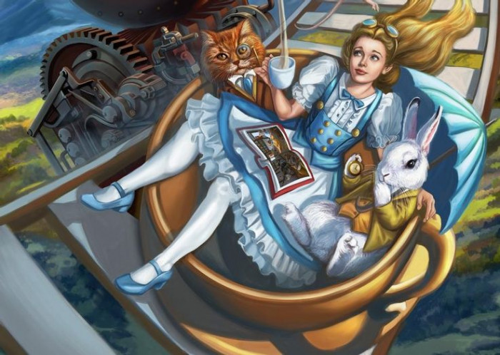 8. Steampunk Alice in Wonderland has more spunk