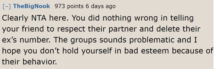 The OP did nothing wrong.