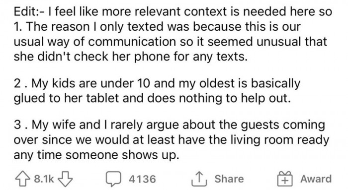 The OP went further to add some additional information he felt we might need to know