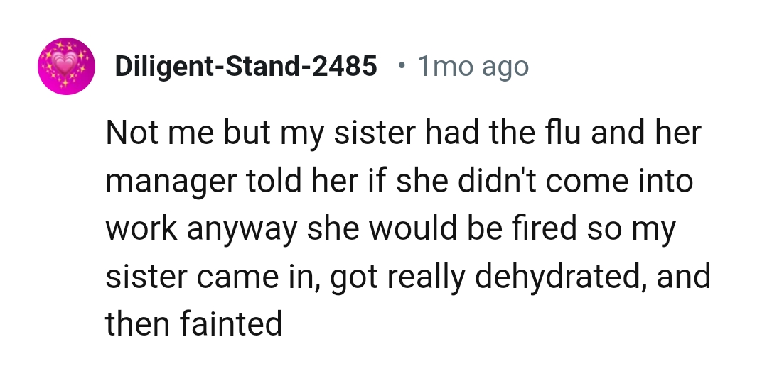 If you don't come to work, consider yourself fired