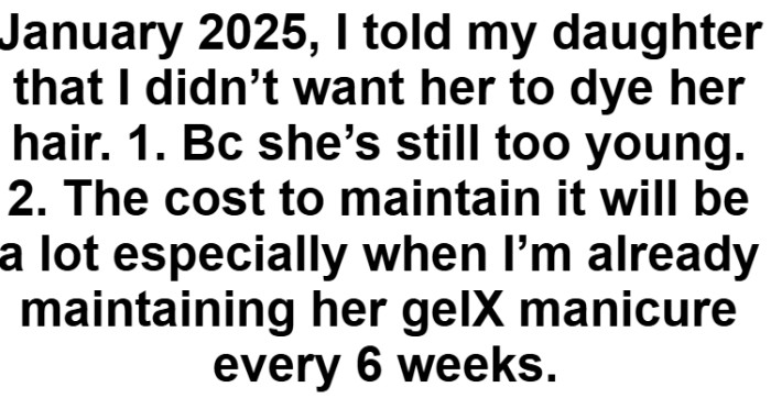 Back in January, she made it clear she was not on board with the hair dye.