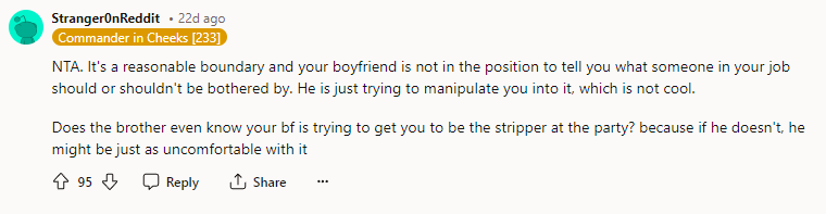 It's a Reasonable Boundary