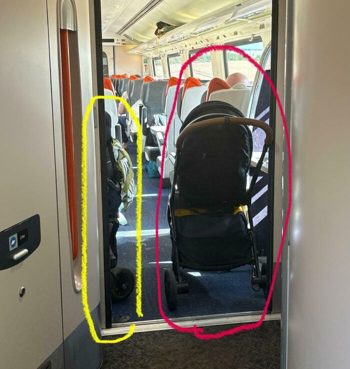 "This Pushchair Blocking The Carriage Door"