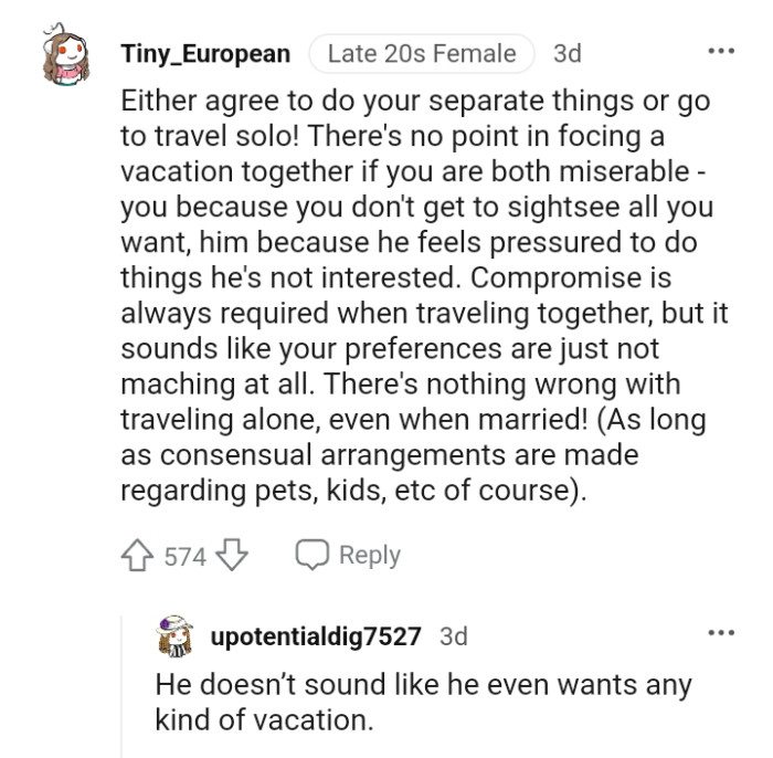 There is nothing wrong with traveling alone