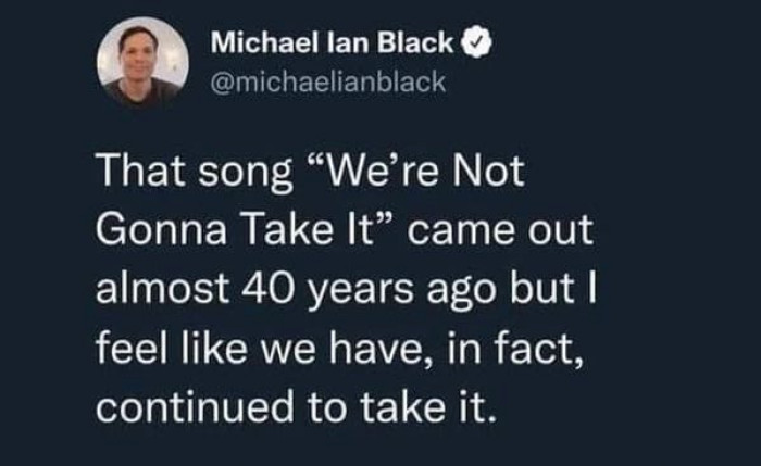 Michael Ian Black came in with some strong words.