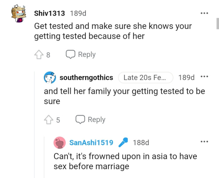 Telling the family about the test