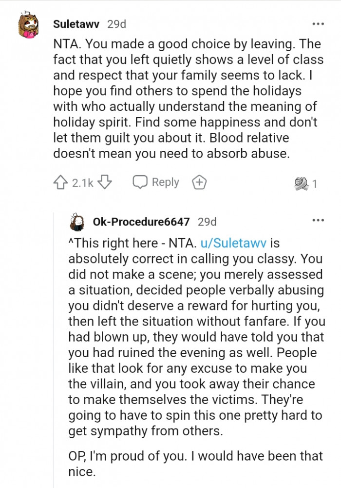 Do not let them guilt you about it