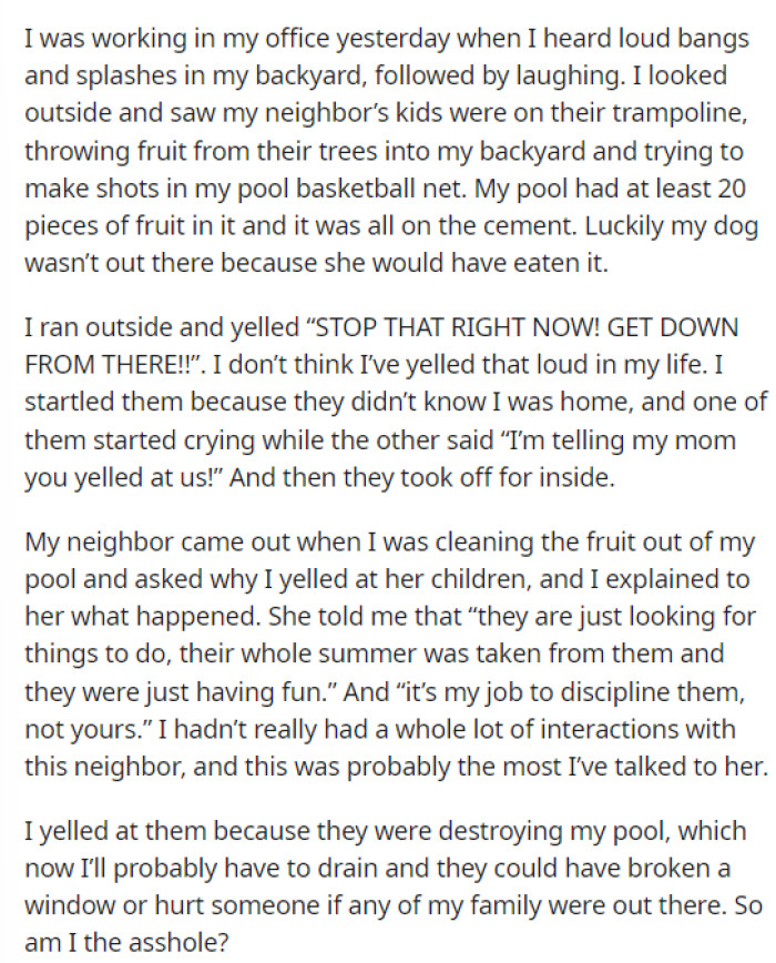 OP's post is pretty to the point, and it really shares everything we need to know about the situation in just a few short paragraphs.