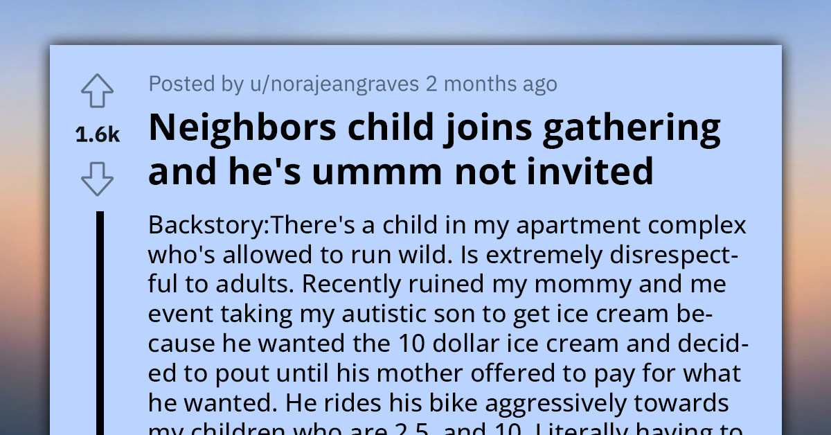 Parent Tells Neighbor Child to Go Back Home After Coming to Their Cookout Uninvited and Without Being Reprimanded by Their Parents