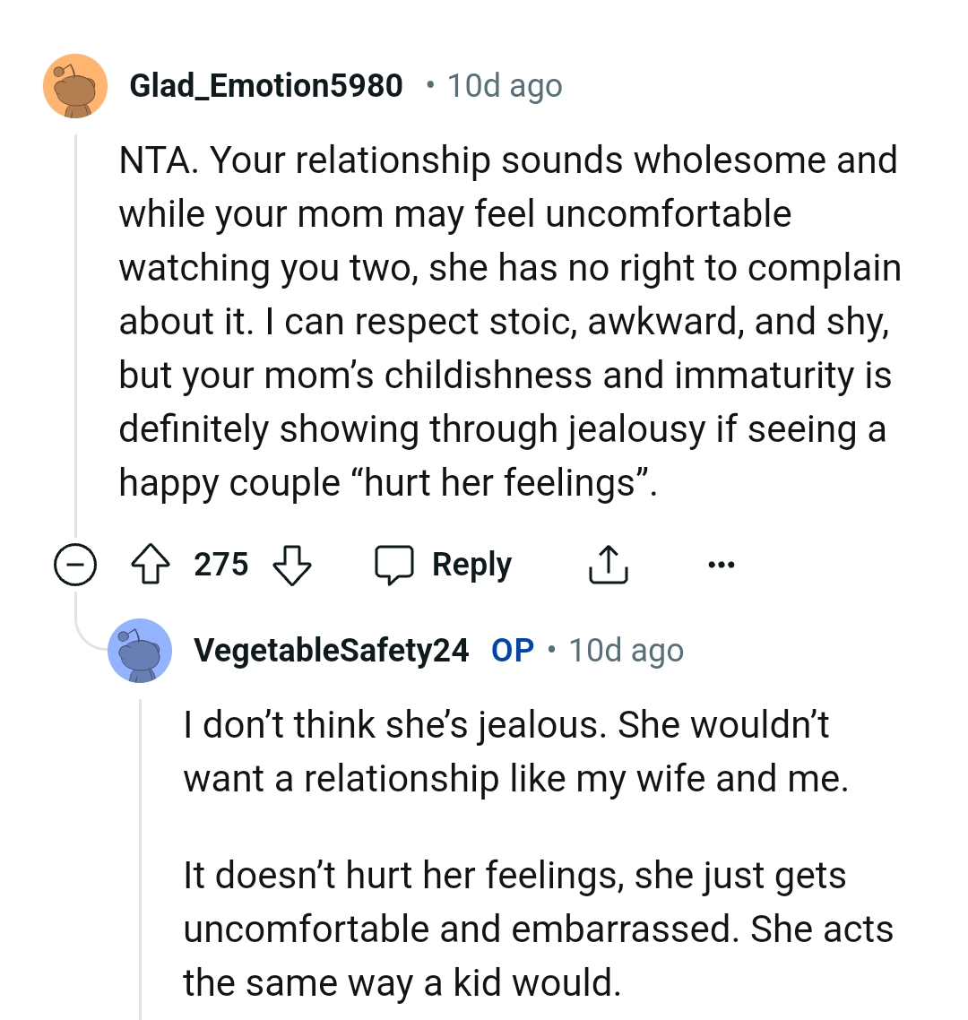 She had no right to complain about it