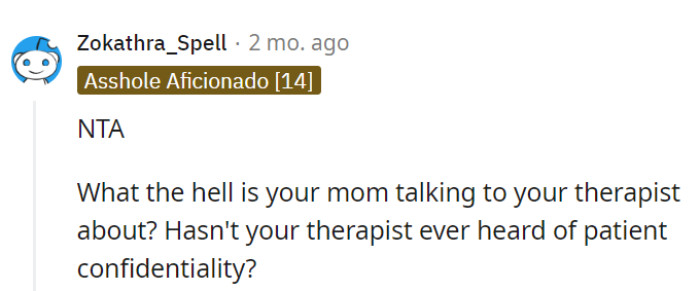 Confidentiality, anyone?