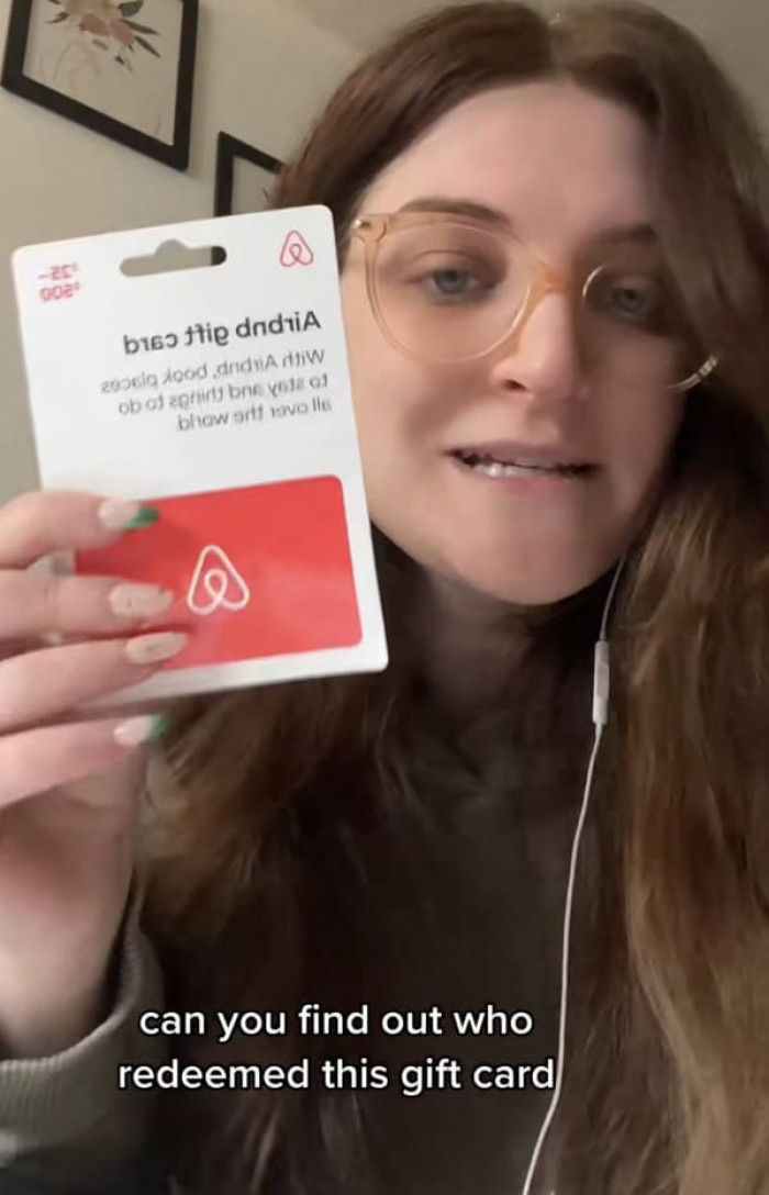 She reacted the way any one of us would if we received a message saying that we had never used the card before.