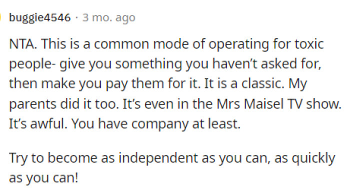 Unfortunately, this is a toxic trait, and it's definitely not something that we would encourage.