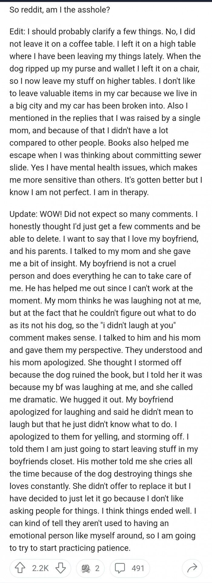 2. OP edited the post and clarified some things.