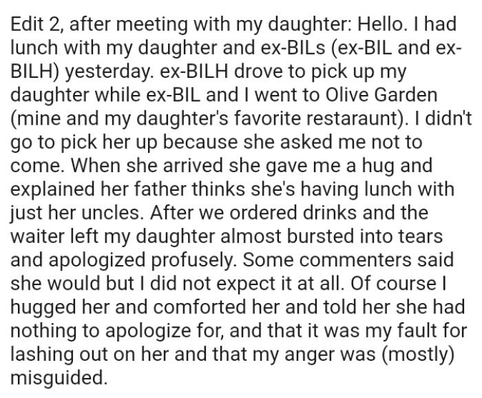 And here comes the second edit