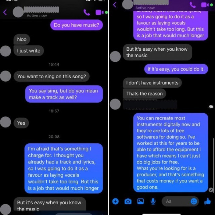 4. Producers aren't free, bruh.