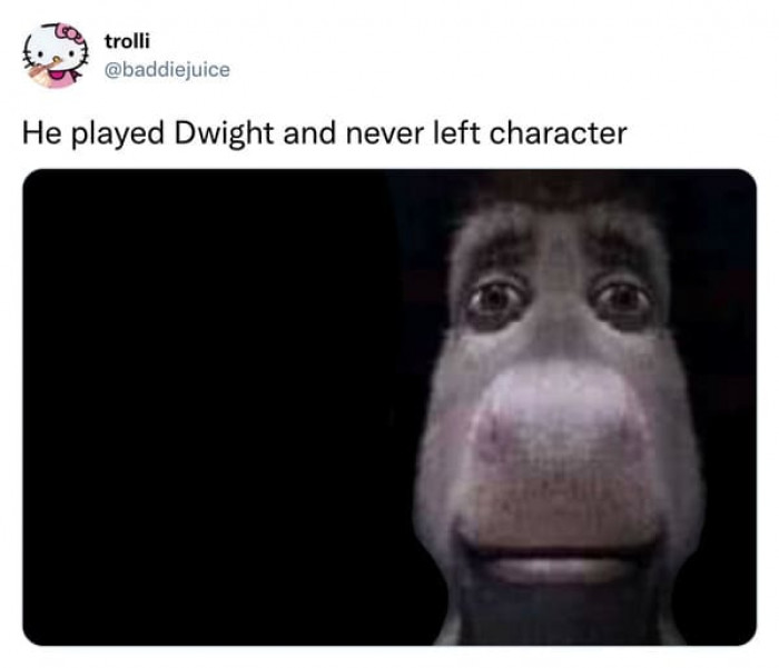 He couldn't get rid of Dwight Schrute; that character is way too powerful.