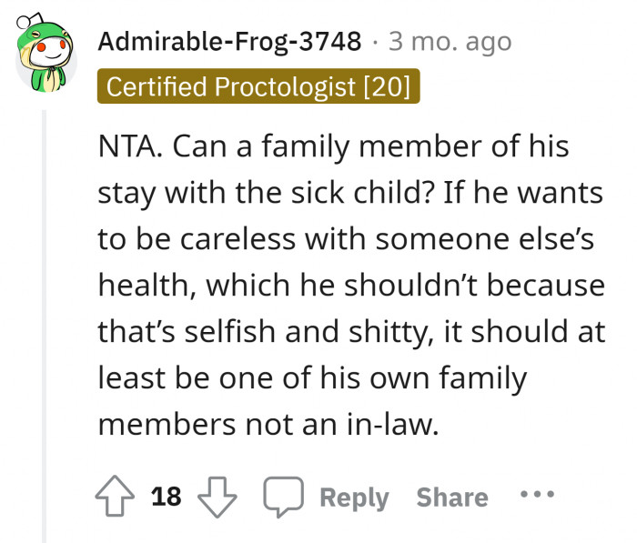 13. Your son has only one life.