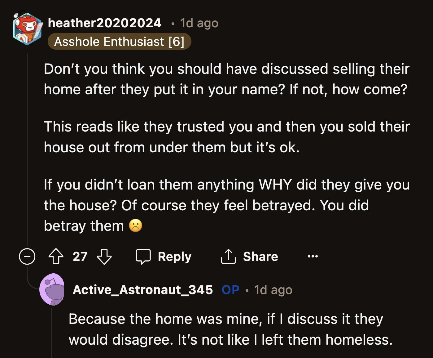 OP is a disgusting human being with no conscience or morals. Gross, vile, putrid.