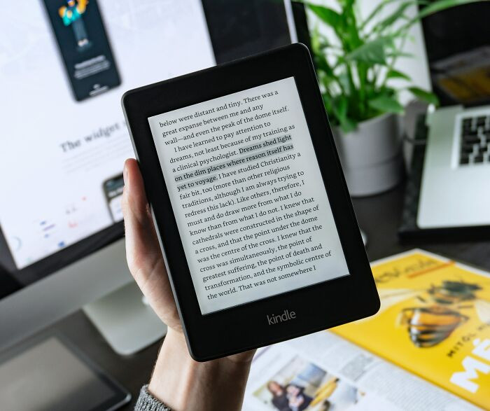 "Flipped my kindle over to read the other side of a document."