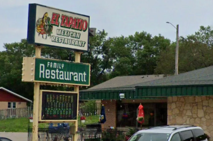 ICE agents outside a small town Mexican restaurant, returning hours later.