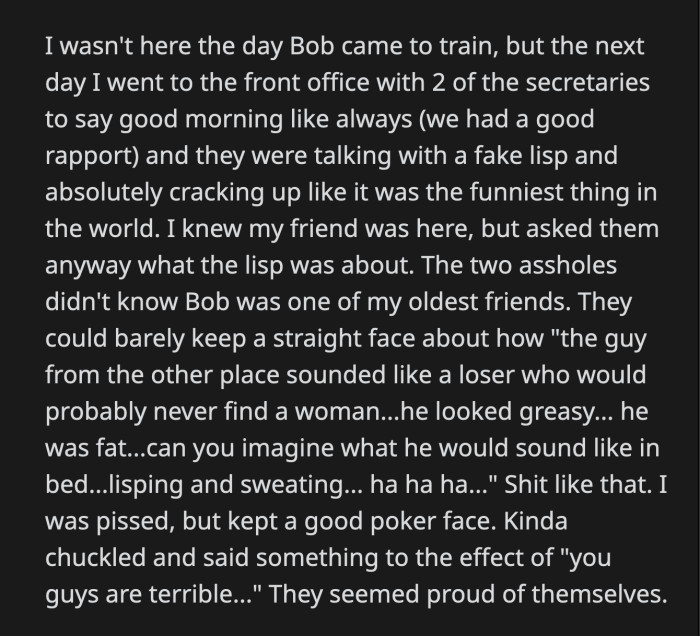 OP joked around with them, and they gratefully accepted his gifts without a second thought.