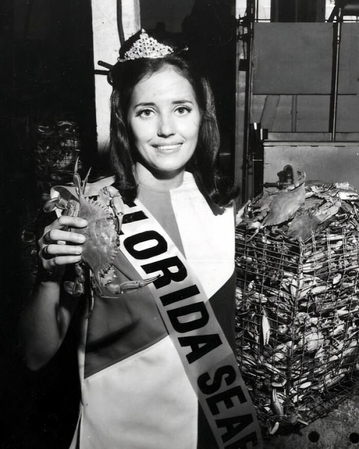 "Mary Helen Marshall, 1970 Miss Florida Seafood Queen Of The Florida Seafood Festival, Apalachicola, Florida, 1970s"