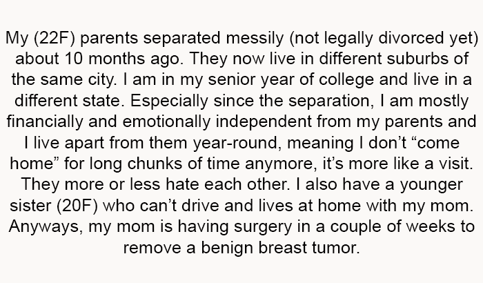 Op Starting Her Question