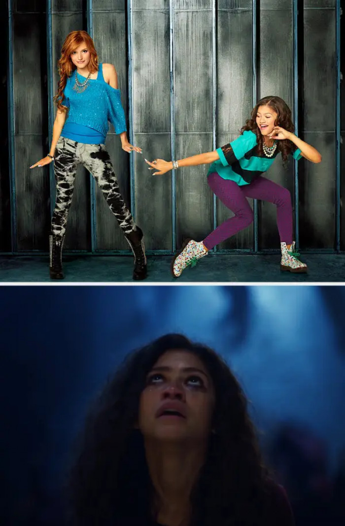 She then landed a role in Disney Channel's Shake It Up, playing Rocky Blue from 2010 to 2013. She's now also known for her role as Rue in Euphoria and as Tom Holland's MJ in Spider-Man.