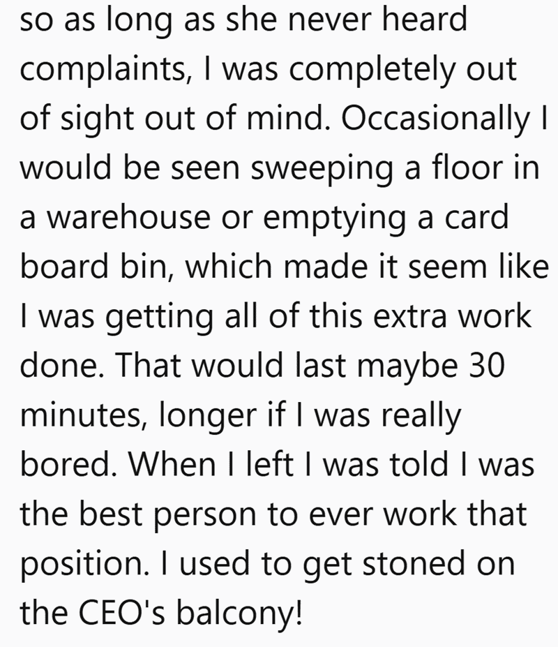 That sounds like an excellent job