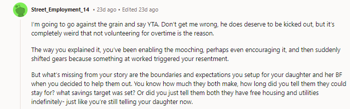The dude is mooching and terrible with money and needs to move out.